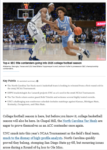 Tar Heels’ new roster could shake up the East