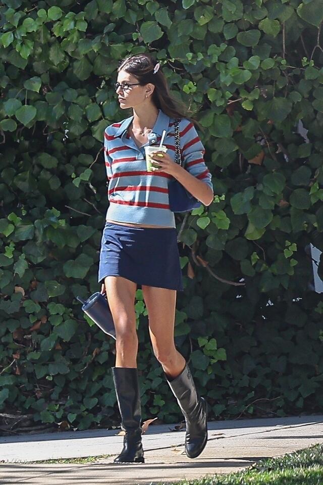 Kaia Gerber’s Preppy Rugby Shirt Obsession