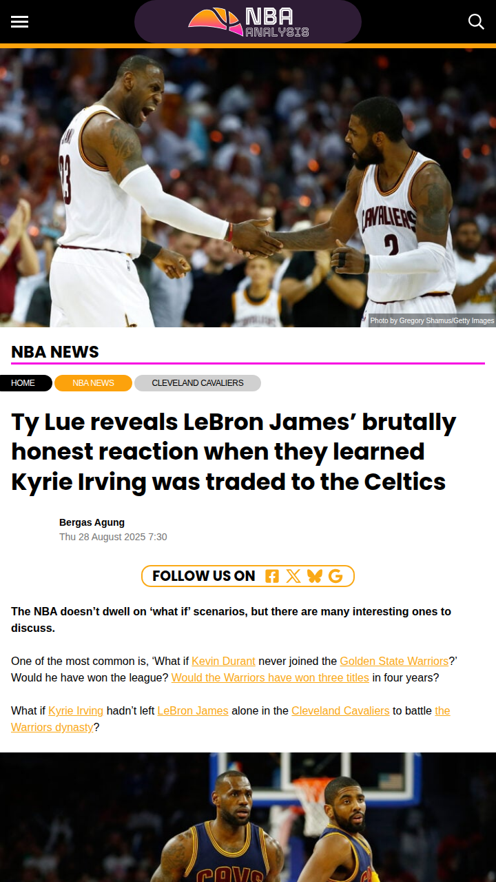 LeBron’s Heartbreak: Kyrie Trade Fallout