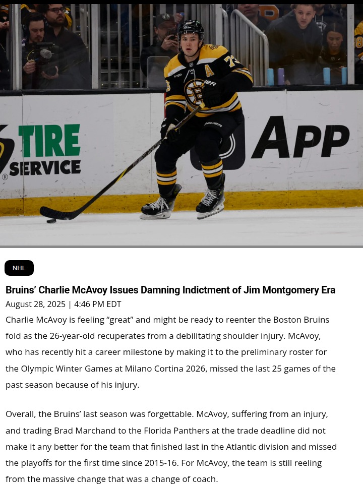 Bruins face culture reset after coaching shakeup