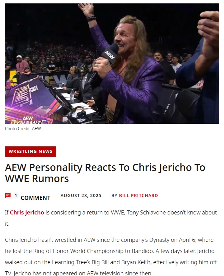 Is Y2J Really Heading Back to WWE?