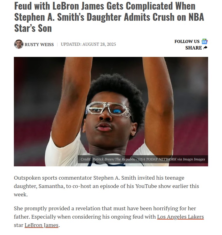 LeBron Feud Gets Awkward for Stephen A.