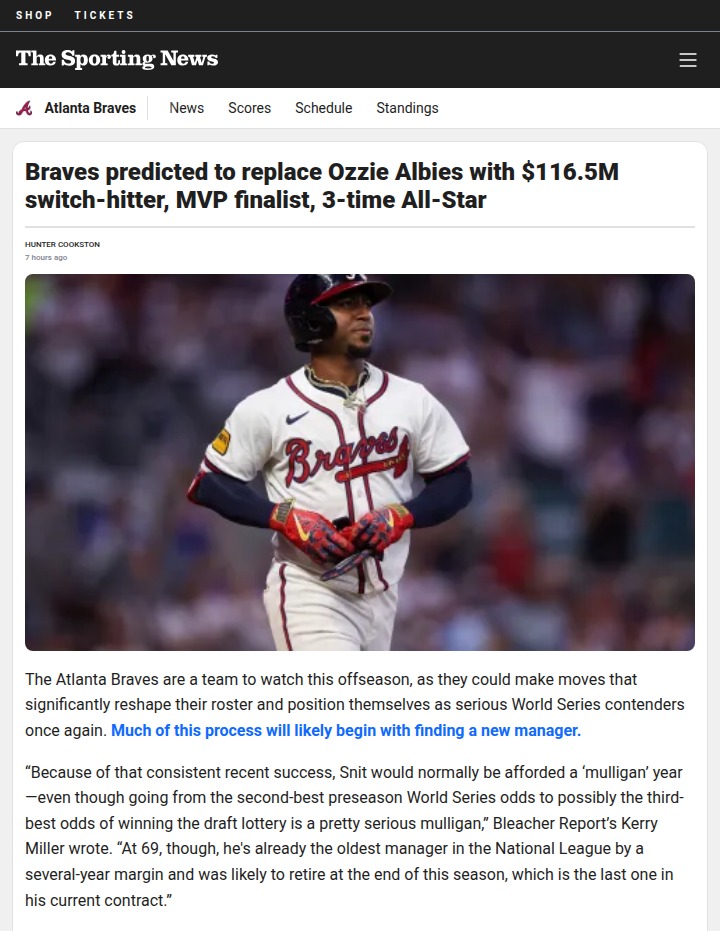 Braves vs D-backs: Marte for Ozzie Rumors Heat Up