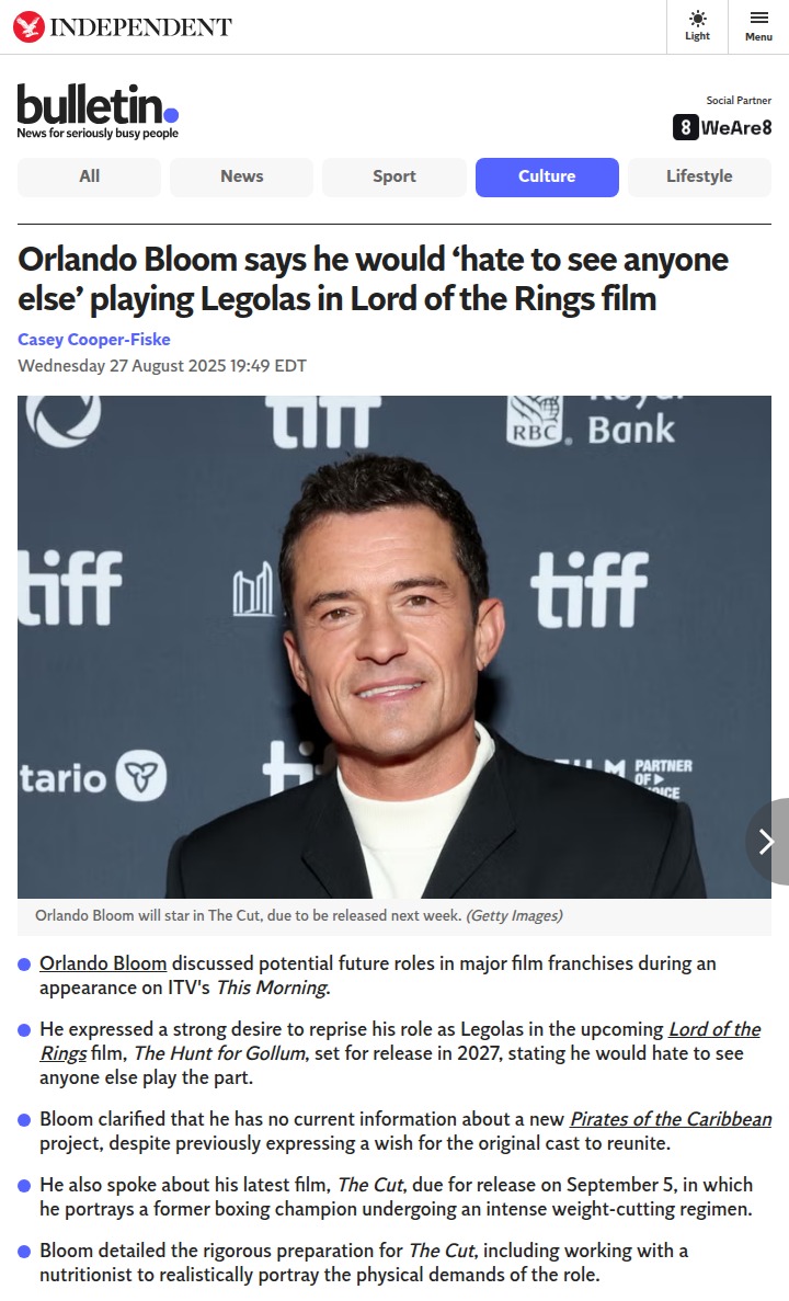 Orlando Bloom Wants Legolas Forever! 🏹