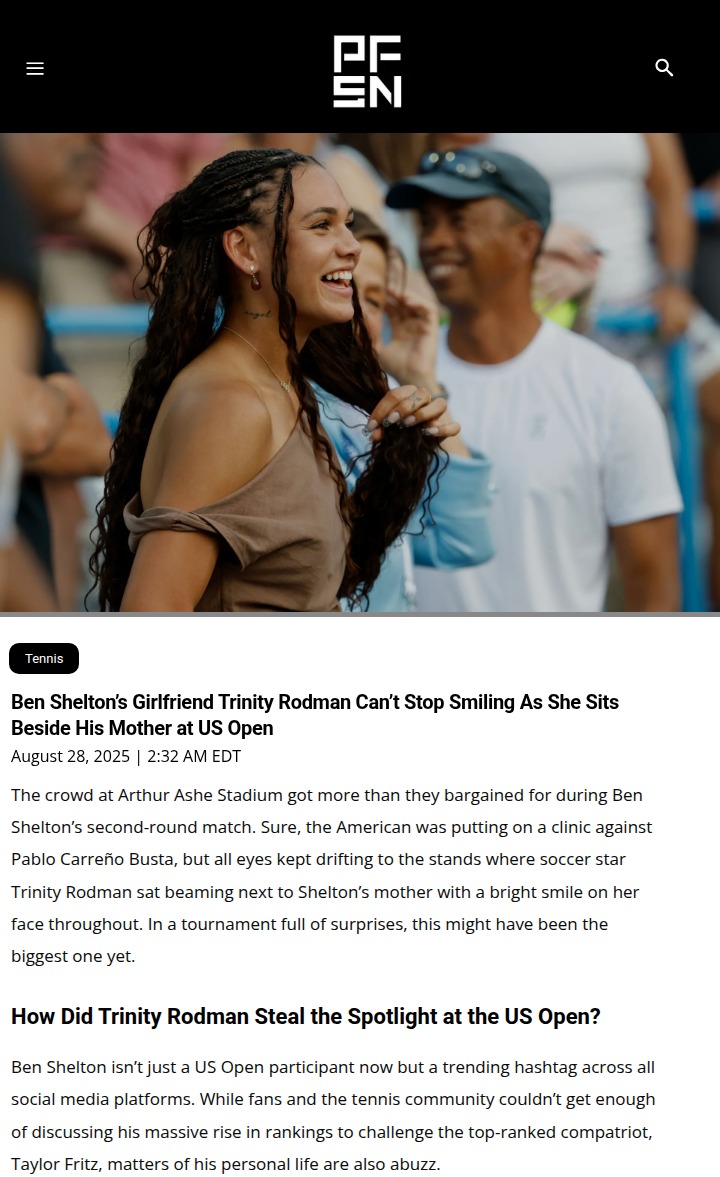 Trinity Rodman Steals the US Open Spotlight