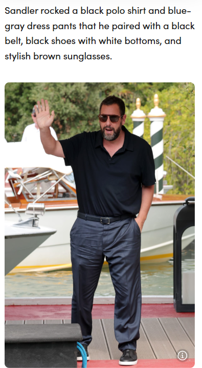 Adam Sandler’s Style Glow-Up in Venice