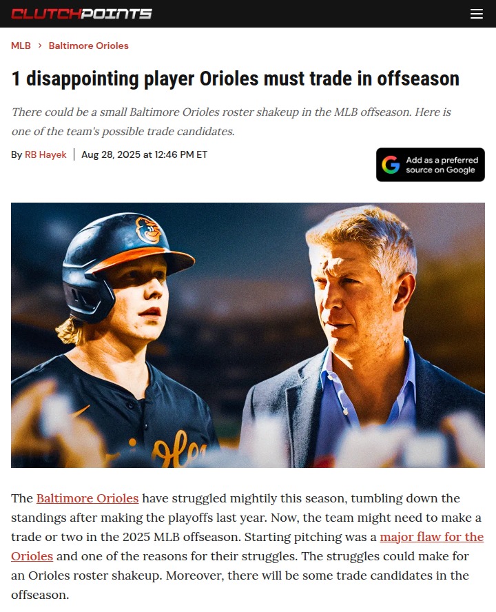 Orioles’ big offseason decision: Is it time to move on from Kjerstad?