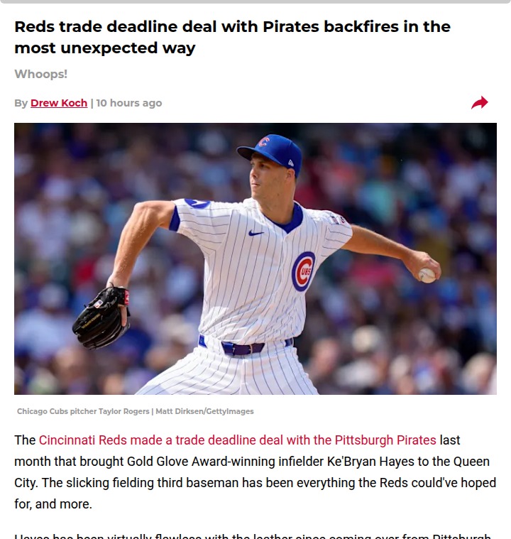 Reds’ bullpen gamble shakes up playoff hopes