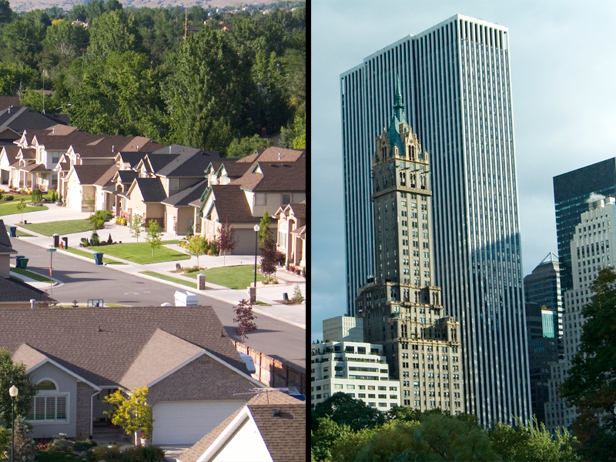 city condo vs suburban house