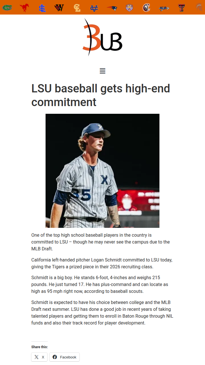 LSU Tigers Land Top Arm—But Will He Stay?