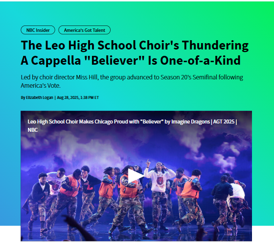 Chicago’s Leo High Choir stuns AGT with “Believer”