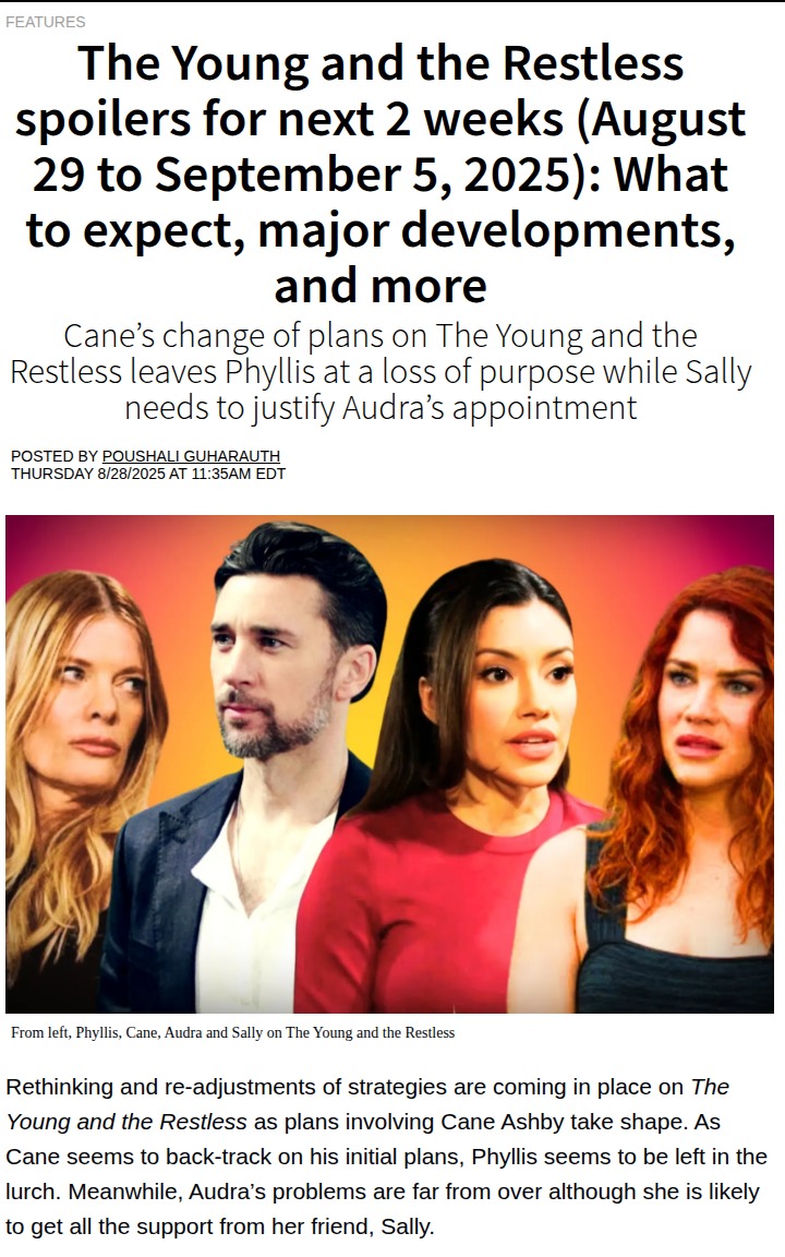 Cane’s Sudden Change Shocks Genoa City! 😱