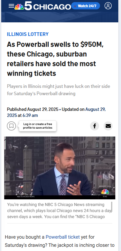 Chicago’s luckiest Powerball spots revealed