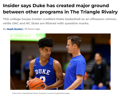 Duke dominates The Triangle Rivalry again