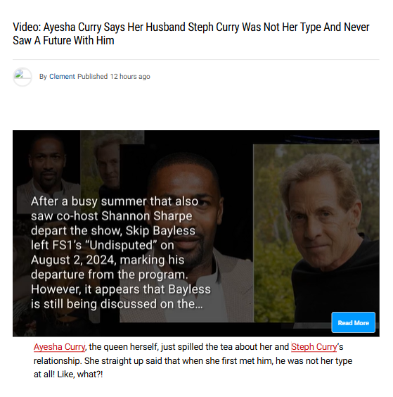Ayesha Curry Never Saw a Future With Chef Curry?!