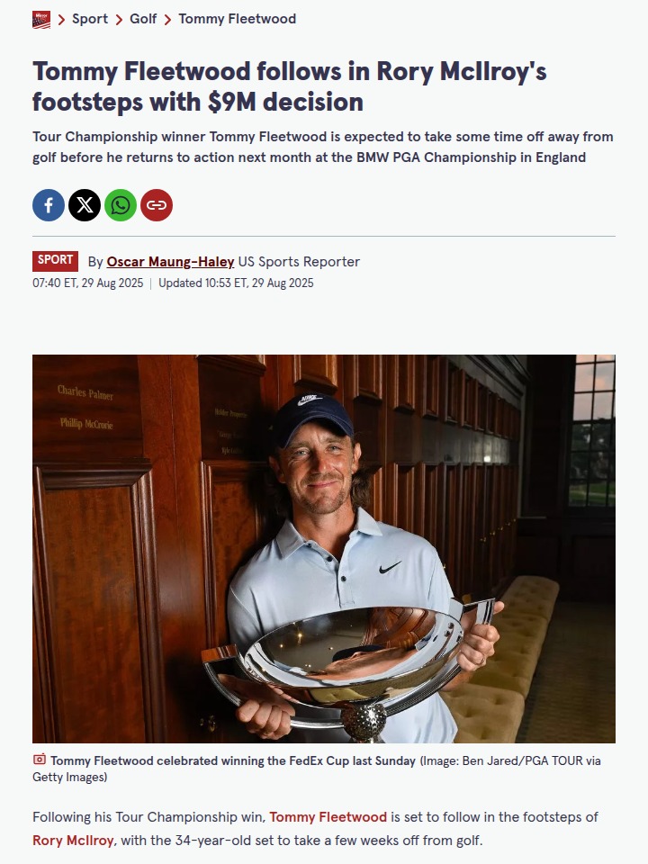 Fleetwood Breaks Through: $10M Win & Rory-Style Break