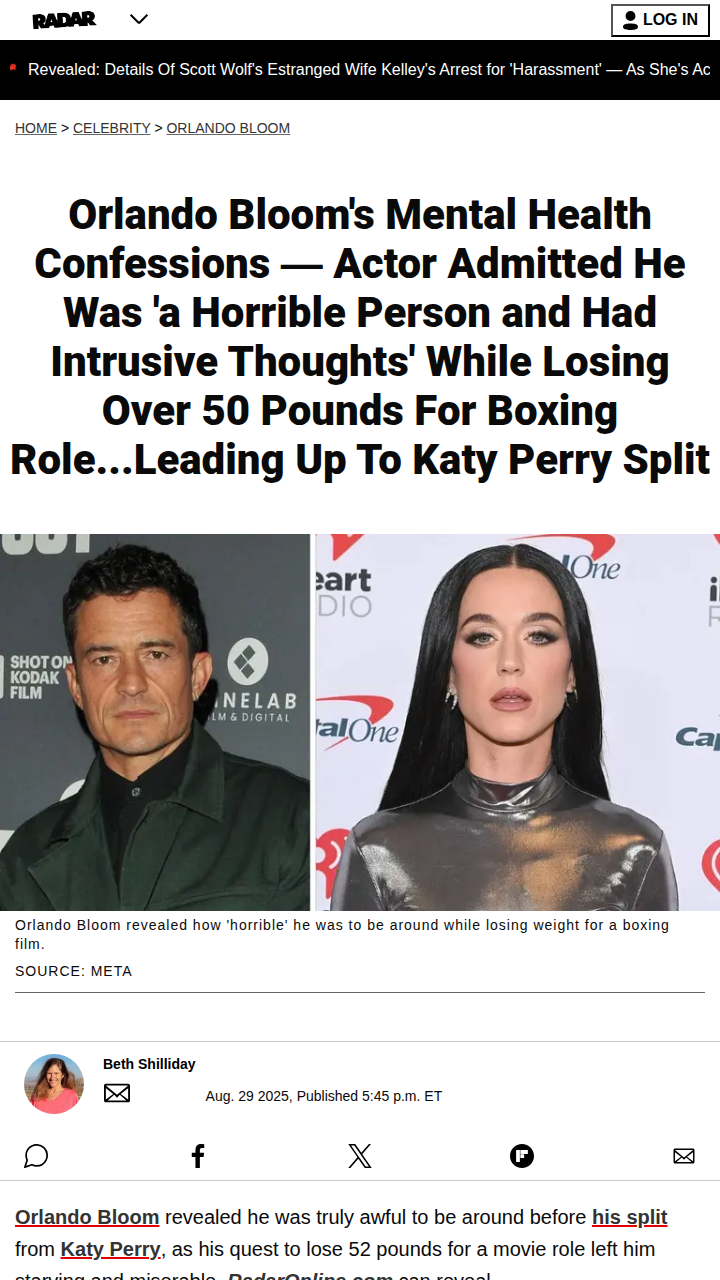 Orlando Bloom’s Extreme Diet Broke Him 😳