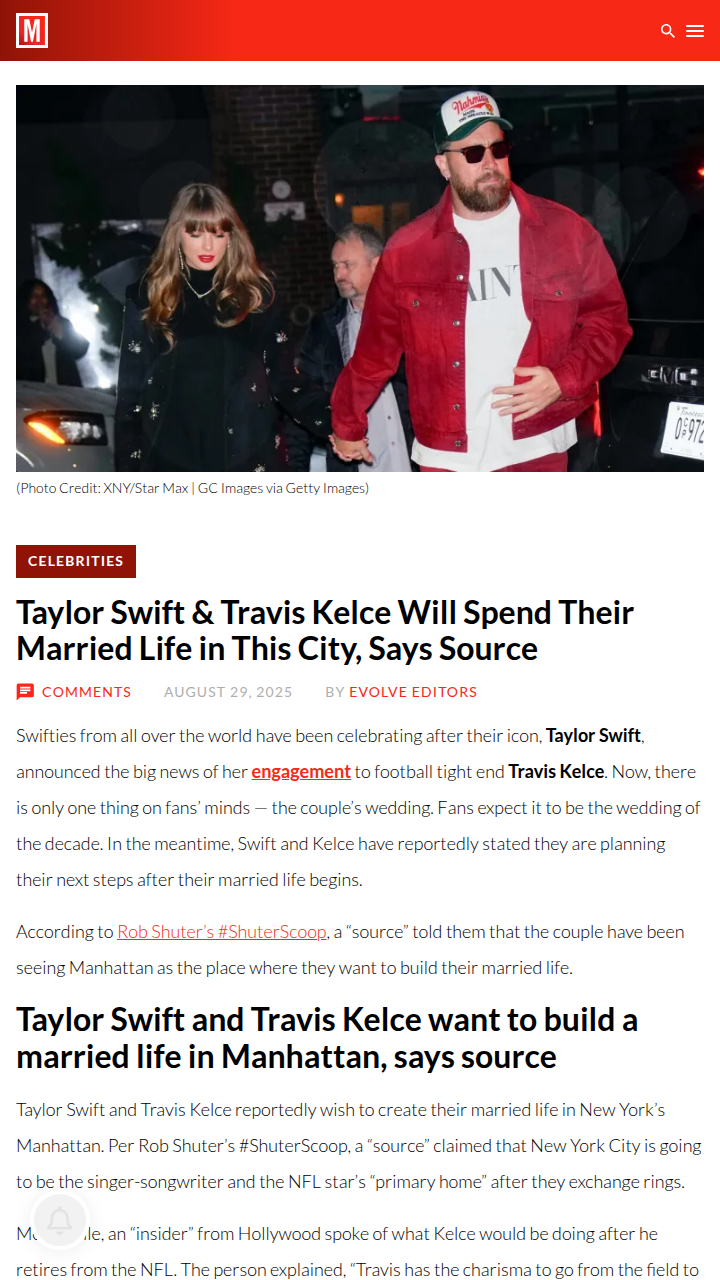 Swift & Kelce’s NYC Move Confirmed? 🗽