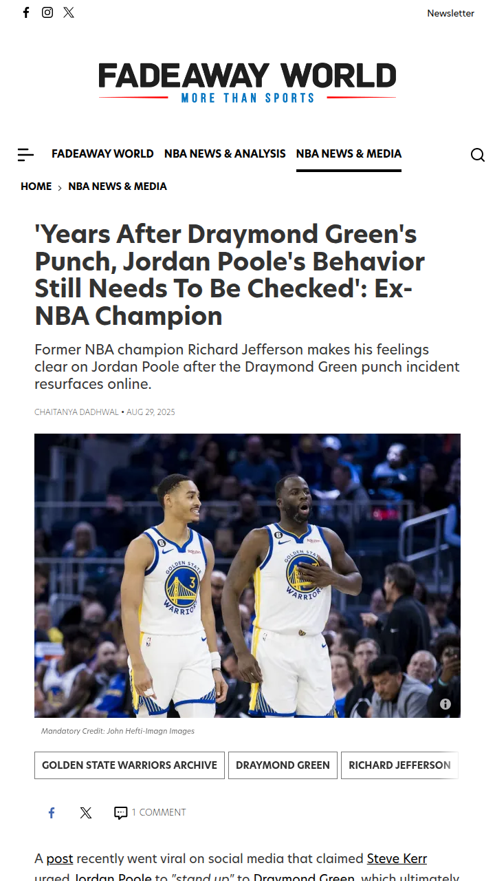 Poole vs Draymond: Old Wounds, New Teams