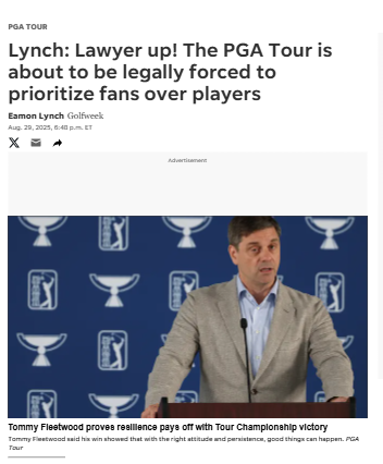 PGA Tour Shake-Up: Fans Finally Come First?