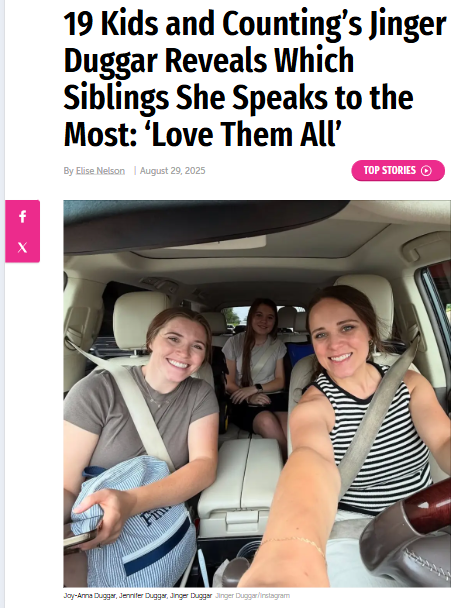 Jinger Duggar Spills on Sibling Catch-Ups