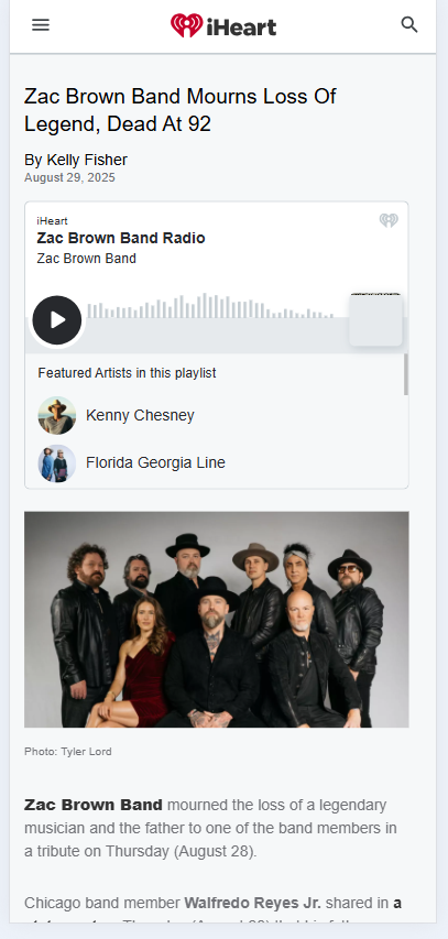 Legend Lost: Zac Brown Band’s Heartfelt Tribute 💔