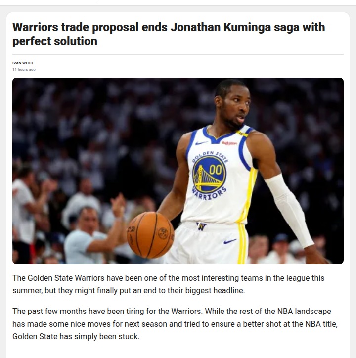 Kuminga-Chicago Trade: End of the Saga?