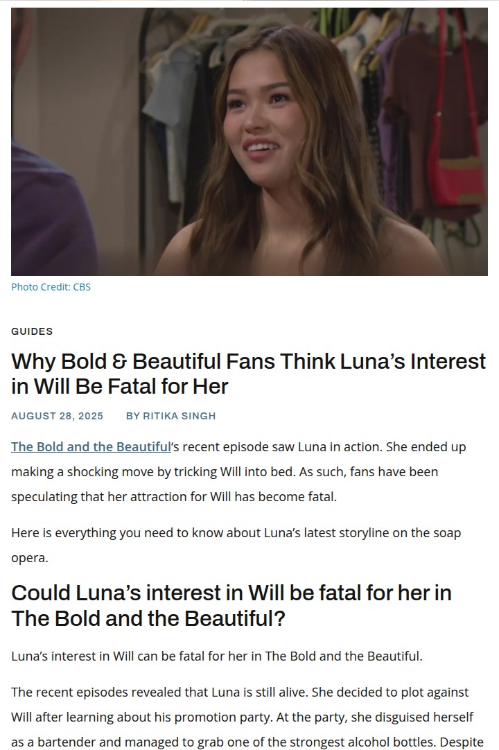 Luna’s Risky Move with Will 😱
