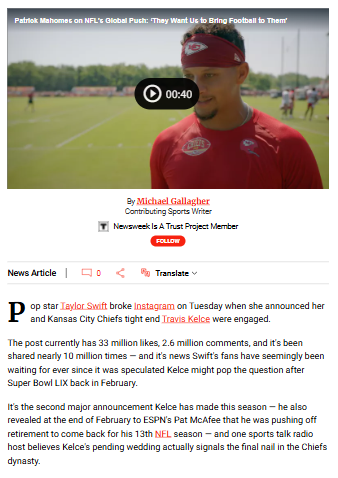 Taylor Swift engaged: Is this the end for the Chiefs?