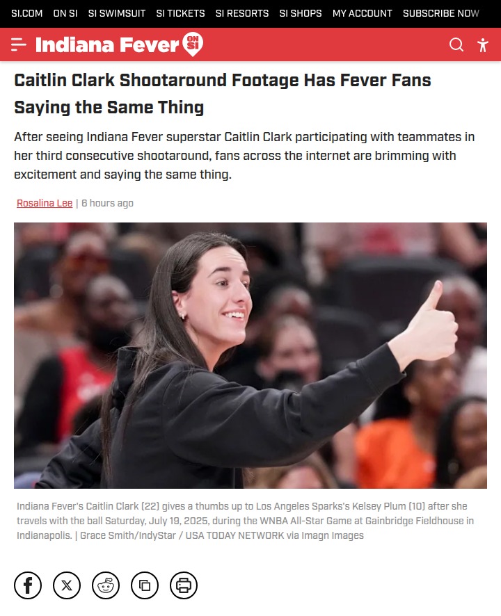 Caitlin Clark’s return has Fever fans buzzing