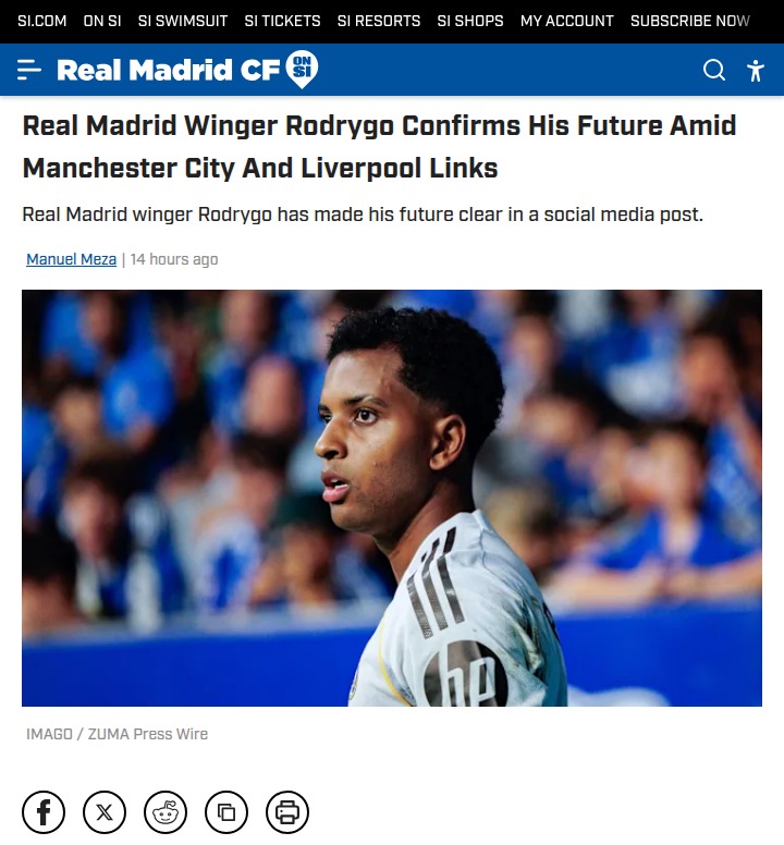 Rodrygo Shuts Down Man City & Liverpool Rumors