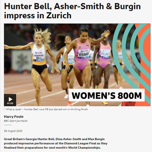 Hunter Bell’s 800m Switch Pays Off Big