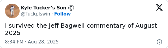 Astros fans want Bagwell out of the booth