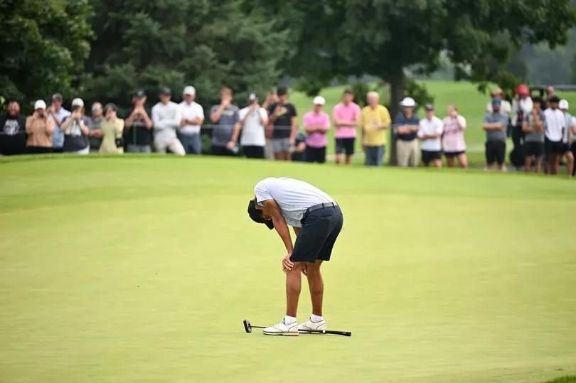 Charlie Woods Faces Rival Russell After Tough Start