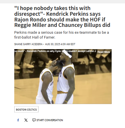 Does Rondo Deserve the Hall Like Reggie & Mr. Big Shot?