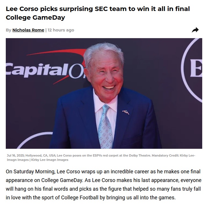 Lee Corso’s Last GameDay: Tigers Over Nittany Lions?!