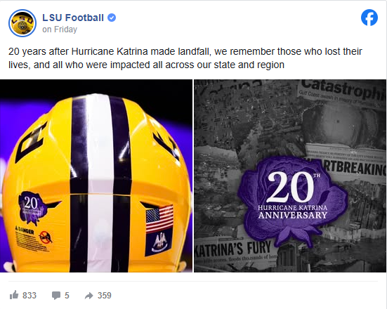 LSU vs Clemson: A helmet tribute with deep meaning