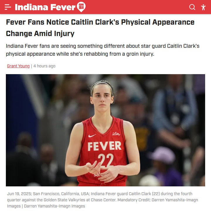 Caitlin Clark’s body transformation sparks debate