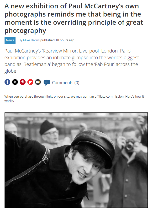 Paul McCartney’s Secret Lens 📸