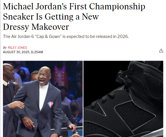 Jordan 6s Get a Luxe Cap & Gown Glow-Up
