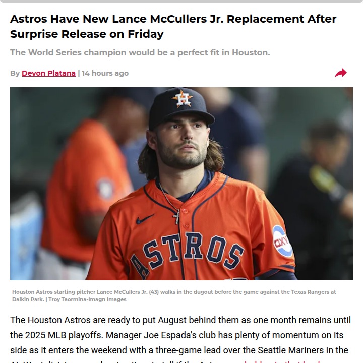 Astros eye Walker Buehler for playoff push