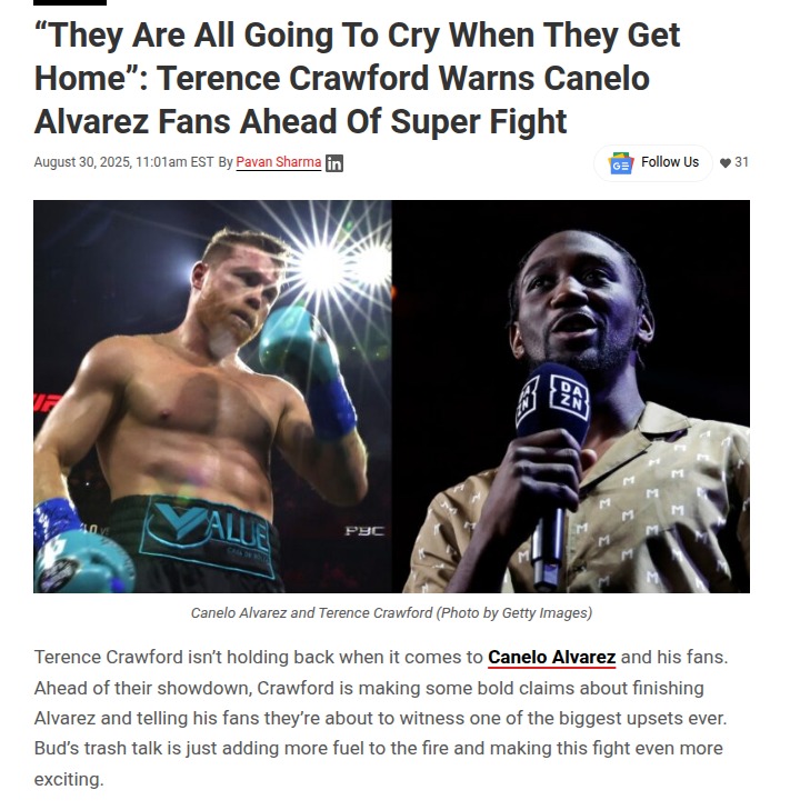Bud vs Canelo: Who’s Ready for the Super Fight?