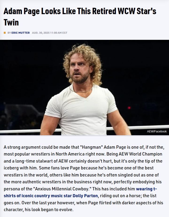 Hangman Page Channels Magnum T.A. Vibes
