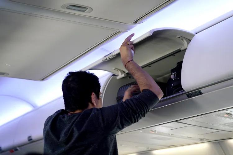 Plane Drama: Overhead Bin Shoe Showdown!