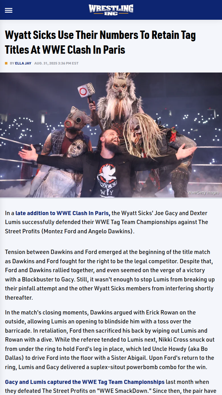 Wyatt Sicks Outnumber Street Profits Again!