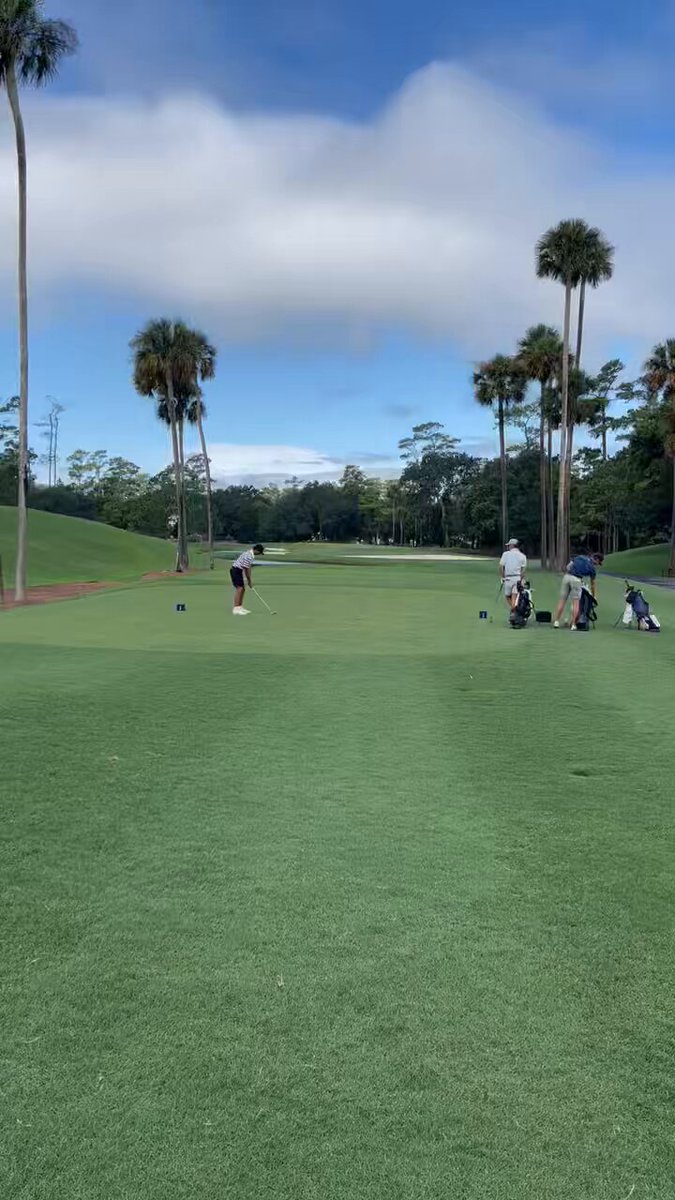 Charlie Woods nails hole-in-one at TPC Sawgrass