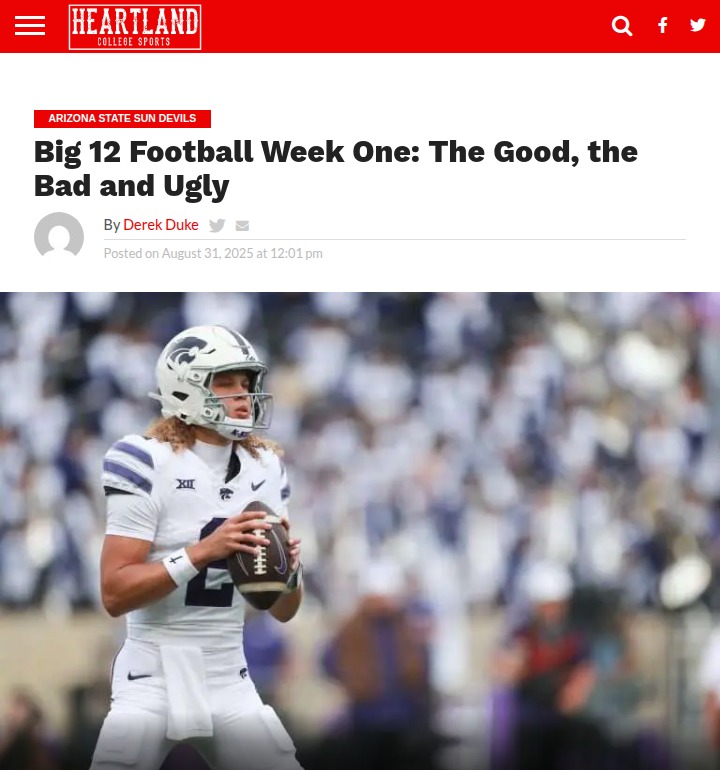 Big 12 Week 1: Utah Makes a Statement