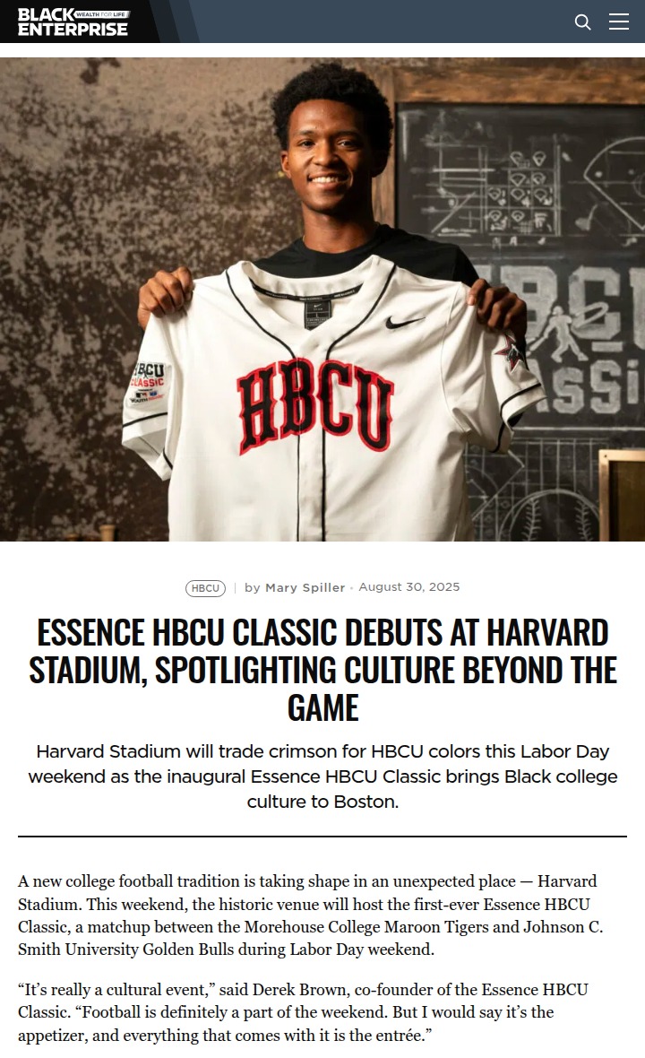 Boston’s Harvard Stadium gets an HBCU makeover