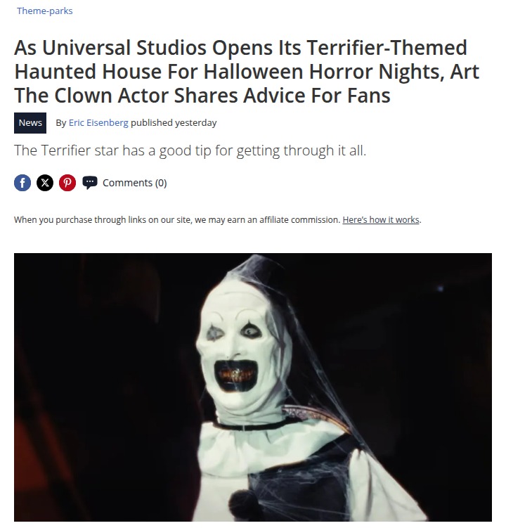 Universal Studios’ Terrifier house: Are you brave enough?
