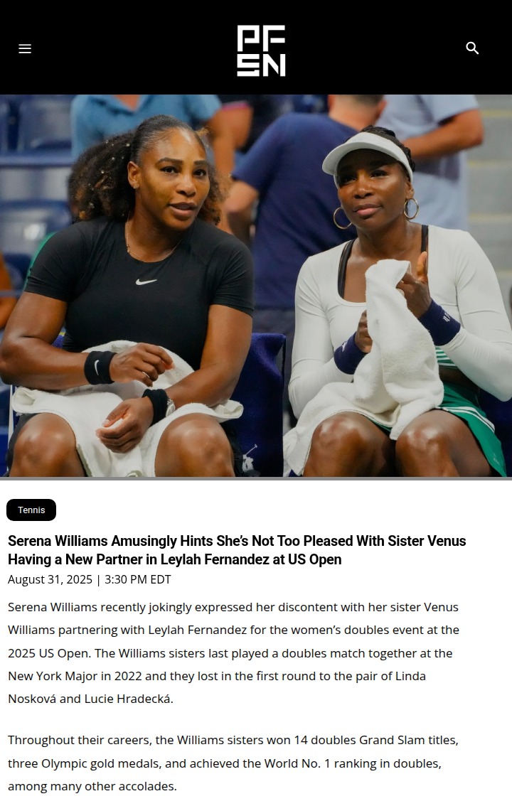 Venus & Leylah: New US Open Duo Shakes Things Up